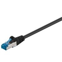 Wentronic goobay - Netzwerkkabel - RJ-45 (M) zu RJ-45 (M) - 15 m - SFTP, PiMF - CAT 6a - halogenfrei, geformt, ohne Haken - Schwarz (94153) von Wentronic