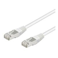 Wentronic goobay - Patch-Kabel - RJ-45 (M) bis RJ-45 (M) - 10,0m - SF/UTP - CAT 5e - geformt, ohne Haken - weiß (EAN:4040849934803) von Wentronic