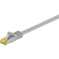 Wentronic goobay - Patch-Kabel - RJ-45 (M) bis RJ-45 (M) - 10,0m - SFTP, PiMF -Cat.7 Rohkabel - halogenfrei, geformt - Grau (91639) von Wentronic