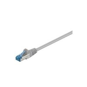 Wentronic goobay - Patch-Kabel - RJ-45 (M) bis RJ-45 (M) - 15,0m - SFTP, PiMF - CAT 6a - halogenfrei, geformt - Grau (94138) von Wentronic