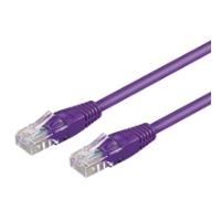 Wentronic goobay - Patch-Kabel - RJ-45 (M) bis RJ-45 (M) - 15,0m - UTP - CAT 6 - geformt, ohne Haken - Violett (95269) von Wentronic