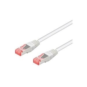 Wentronic goobay - Patch-Kabel - RJ-45 (M) bis RJ-45 (M) - 25,0m - SFTP, PiMF - CAT 6 - halogenfrei, ohne Haken, verseilt - weiß (95656) von Wentronic