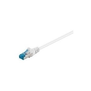 Wentronic goobay - Patch-Kabel - RJ-45 (S) bis RJ-45 (S) - 50,0m - SFTP, PiMF - CAT 6a - halogenfrei, geformt, rund, ohne Haken, verseilt - weiß (94910) von Wentronic