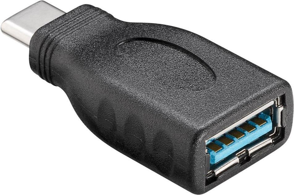 Wentronic goobay - USB-Adapter - USB Typ A (W) bis USB-C (M) - USB3.0 0,9 A - Schwarz (45395) von Wentronic