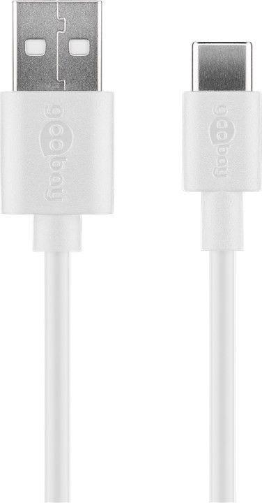 Wentronic goobay USB-C charger set - Netzteil - 12 Watt - 2,4 A - 2 Ausgabeanschlussstellen (USB) - auf Kabel: USB-C - weiß (44987) von Wentronic