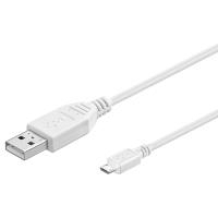 Wentronic goobay - USB-Kabel - USB (M) bis Micro-USB Type B (M) - USB2.0 - 15cm - weiß (96190) von Wentronic