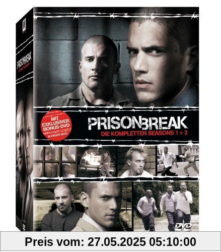 Prison Break - Die kompletten Seasons 1 + 2 (13 DVDs) von Wentworth Miller