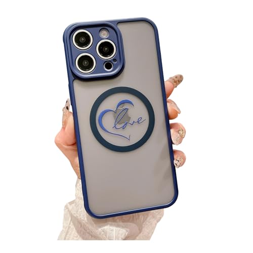 Weonmov Magnetische Schutzhülle für iPhone 13 Pro Max, süßes Herz, Liebe, schlanke, durchscheinende, matte Hartschale, kompatibel mit MagSafe, stoßfeste Kameraschutz-Handyhülle für Frauen und Mädchen Weonmov Magnetische Schutzhülle für iPhone 13 Pro Max, süßes Herz, Liebe, schlanke, durchscheinende, matte Hartschale, kompatibel mit MagSafe, stoßfeste Kameraschutz-Handyhülle für Frauen und Mädchen von Weonmov