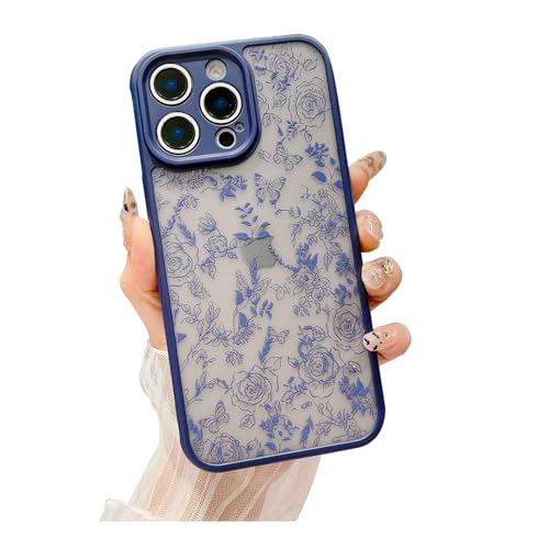 Weonmov Schutzhülle für iPhone 13 Pro Max, Blumen, Schmetterling, schmal, hart, Polycarbonat, mattiert, stoßfest, Fallschutz, durchscheinend, matt, florale Handyhülle für Damen und Mädchen, 17 cm (6,7 Weonmov Schutzhülle für iPhone 13 Pro Max, Blumen, Schmetterling, schmal, hart, Polycarbonat, mattiert, stoßfest, Fallschutz, durchscheinend, matt, florale Handyhülle für Damen und Mädchen, 17 cm (6,7 von Weonmov