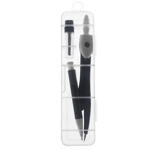 Mathematik-Set - Geometrie Set | Mathematik-Set mit Kompass | Winkelmesser und Kompass Set | Metallkompass zum Zeichnen | Zeichenset für Kompass | Geometrie-Set für Zirkel von Weppduk
