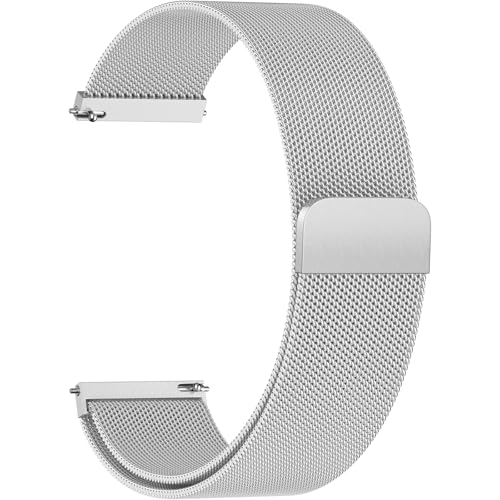 Wepro 20mm Magnet Metall Armband Kompatibel für Samsung Galaxy Watch 7 6 5 4 FE 40mm 44mm, Gear S2, Active 2, Edelstahl Mesh Ersatz Uhrenarmband Herren Damen für Garmin Vivoactive 6 5 3 Wepro 20mm Magnet Metall Armband Kompatibel für Samsung Galaxy Watch 7 6 5 4 FE 40mm 44mm, Gear S2, Active 2, Edelstahl Mesh Ersatz Uhrenarmband Herren Damen für Garmin Vivoactive 6 5 3 von Wepro