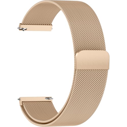 Wepro Edelstahl Uhrenarmband 20mm - Magnetverschluss Mesh Ersatz Metallarmband Herren Damen, Uhrband für Samsung Galaxy Watch 7 6 5 4 FE 40mm 44mm, Gear S2, Active 2, für Garmin Vivoactive 5 3 Wepro Edelstahl Uhrenarmband 20mm - Magnetverschluss Mesh Ersatz Metallarmband Herren Damen, Uhrband für Samsung Galaxy Watch 7 6 5 4 FE 40mm 44mm, Gear S2, Active 2, für Garmin Vivoactive 5 3 von Wepro