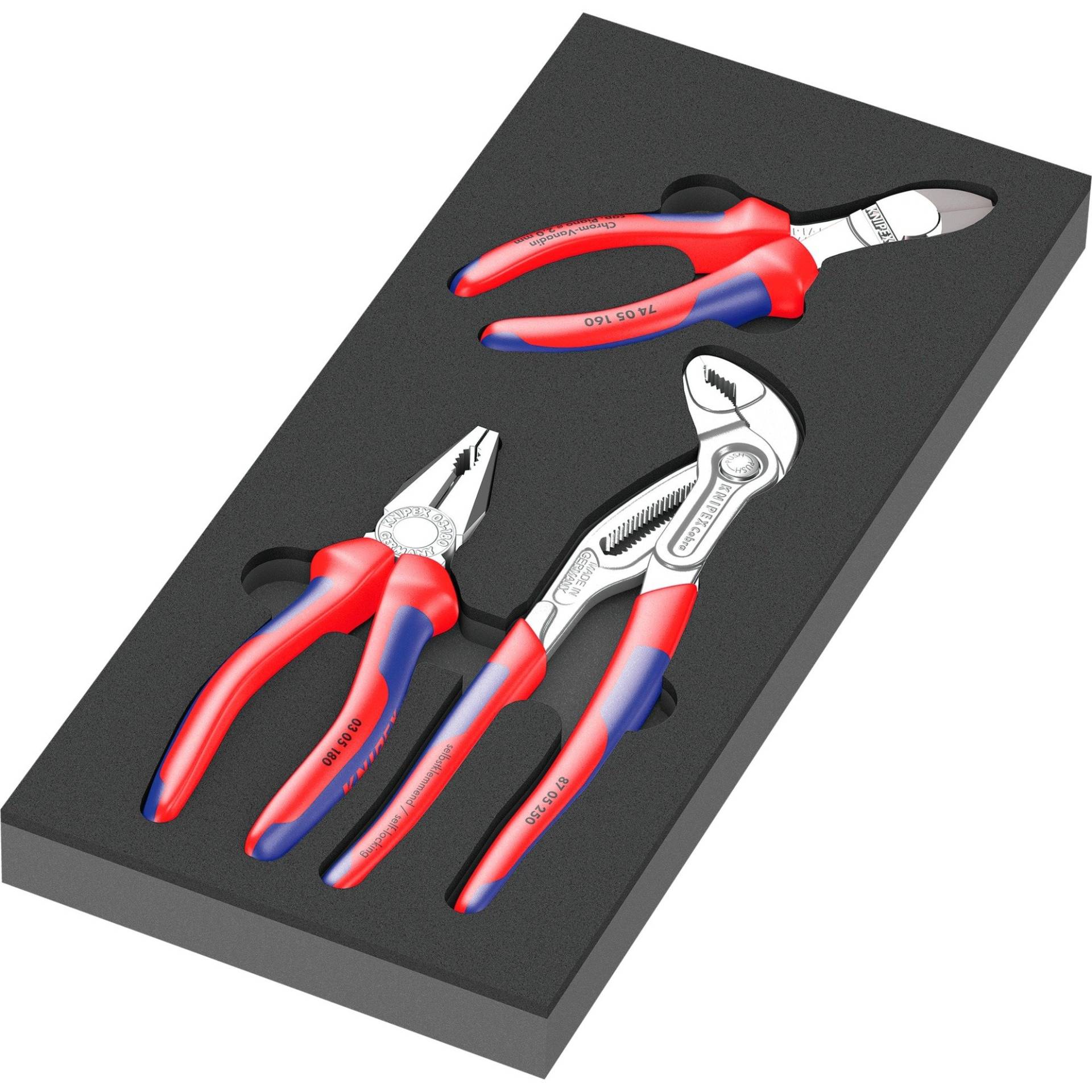 9780 Schaumstoffeinlage KNIPEX Zangen-Set 1, 3‑teilig von Wera