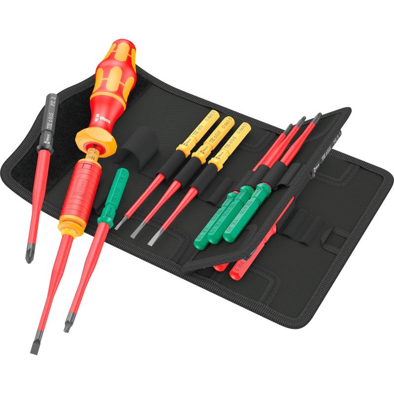Kraftform Kompakt VDE 15 Torque extra slim 1 Tool Finder, 15-teilig, Schraubendreher von Wera