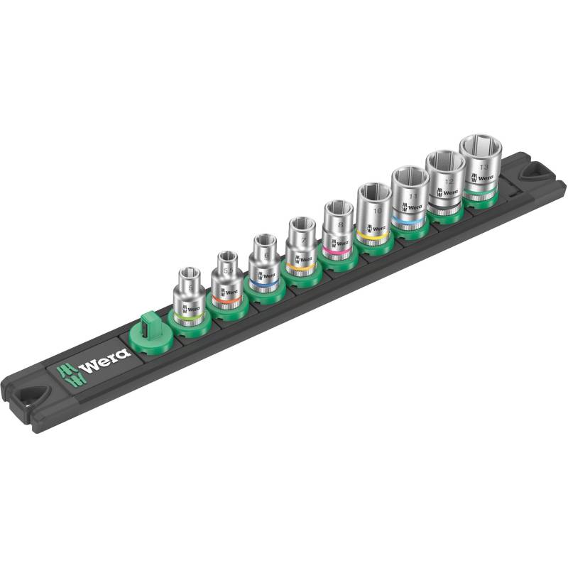 Nuss-Magnetleiste A 4 Zyklop Steckschlüsseleinsatz-Satz 1/4" von Wera