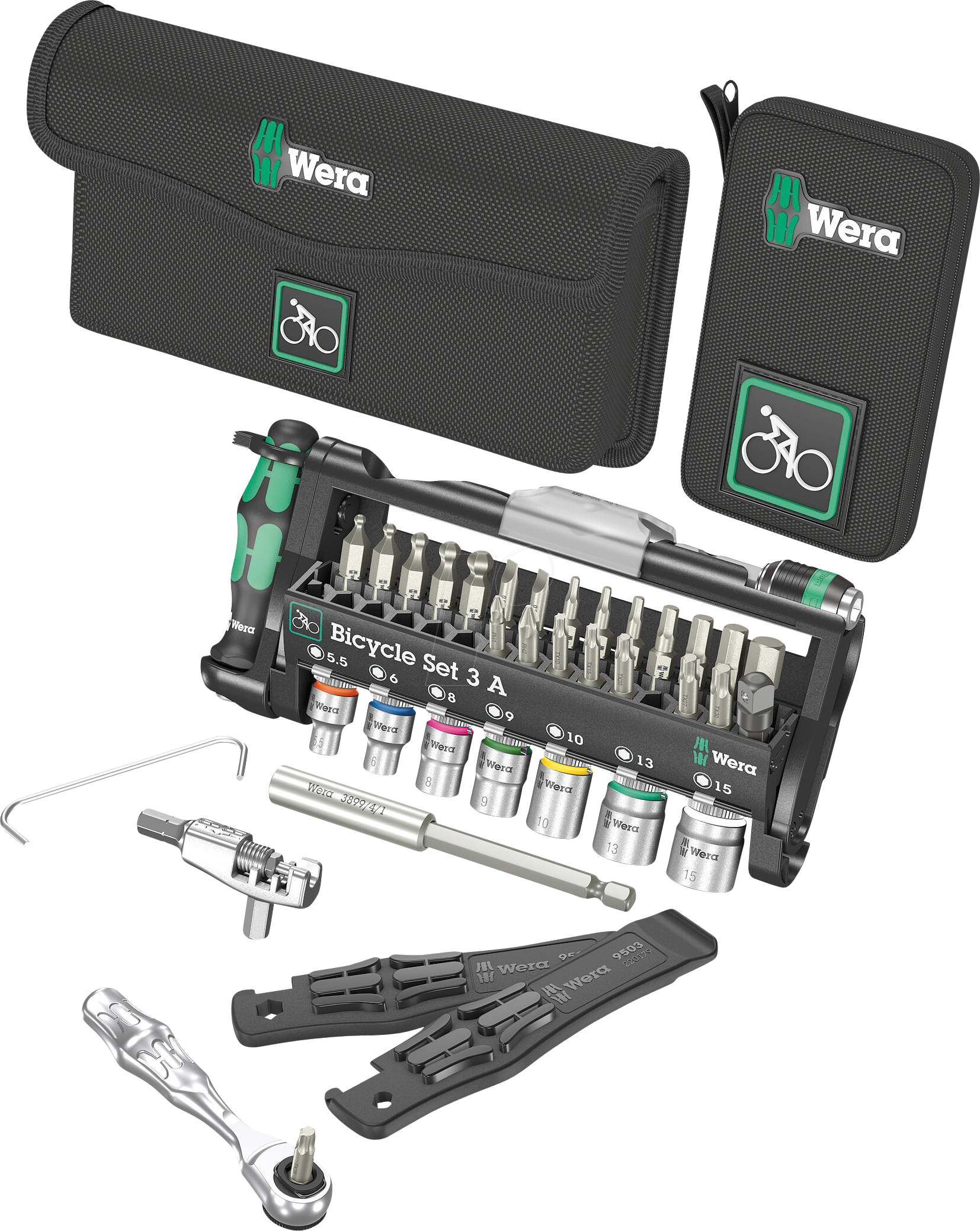 WERA 05004183001 - Werkzeugsatz, Bicycle Set 3 A, 38-teilig von Wera