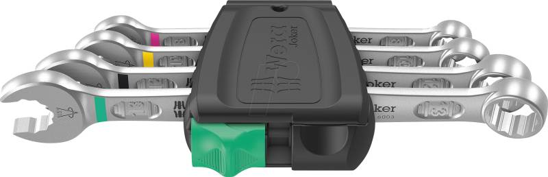 WERA 05020228001 - Ring- Maulschlüssel 6003 Joker-Set, 4-teilig von Wera