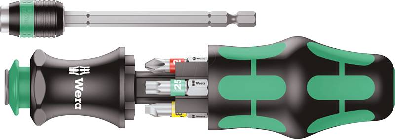WERA 05051016001 - Bit-Satz Kraftform Kompakt 20, 6-teilig gemischt von Wera