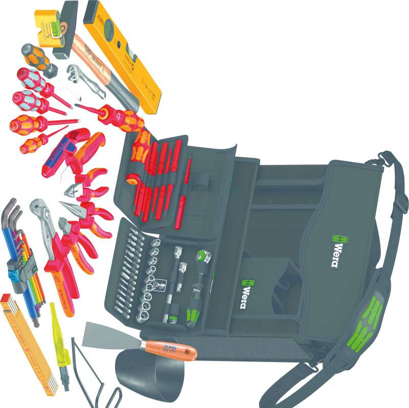 WERA 05134025001 - Werkzeugsatz für Elektroinstallateure von Wera
