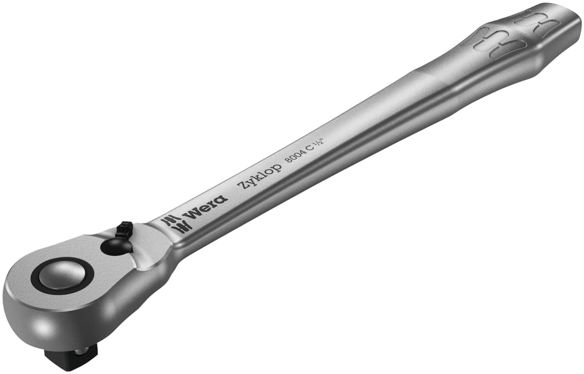 WERA Metall-Knarre, 05004064001, 8004 C Zyklop, 1/2", mit Umschalthebel WERA Metall-Knarre, 05004064001, 8004 C Zyklop, 1/2", mit Umschalthebel von Wera