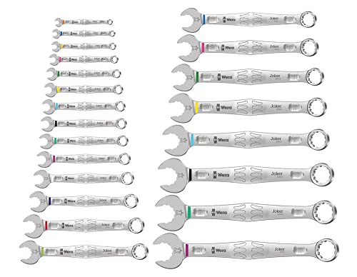 Wera 05020232001 6003 Joker 22 Set 1, Ringmaulschlüssel-Satz, metrisch, 22-teilig von Wera