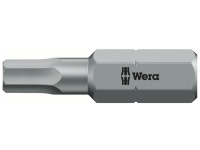 Wera 05056320001, 1 Stück(e), Hex (metrisch), 4 mm, CE, GS, DVE, 25 mm, 25,4 / 4 mm (1 / 4) von Wera