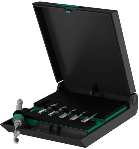 Wera 05104651001 Kombigewindebohrer-Set 7teilig metrisch Rechtsschneidend DIN 3126 HSS 1 Set von Wera