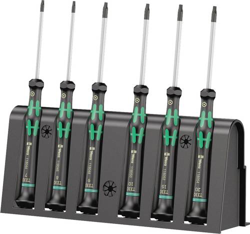 Wera 2067/6 TORX® BO Elektronik- u. Feinmechanik Schraubendreher-Set 6teilig TORX BO von Wera