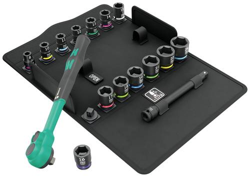 Wera 8100 SB 12 Zyklop Comfort Umschaltknarren-Set metrisch 3/8  16teilig 05005530001 von Wera