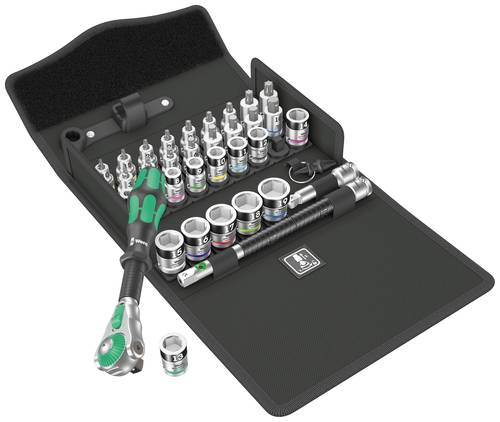 Wera 8100 SB All-in Steckschlüssel-Bit-Einsatz-Set 3/8  35teilig 05003536001 von Wera