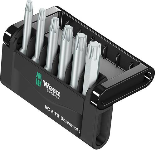 Wera 867/4 Z Mini-Check TX, 50mm 05056472001 Bit-Set 6teilig Innen-TORX von Wera