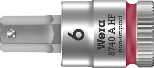 Wera 8740A 05003337001 Innen-Sechskant Steckschlüssel-Bit-Einsatz 6mm 1/4  (6.3 mm) von Wera
