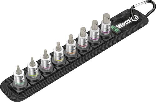 Wera 8740A 05003881001 Innen-Sechskant Steckschlüssel-Bit-Einsatz-Set 8teilig 1/4  (6.3 mm) von Wera