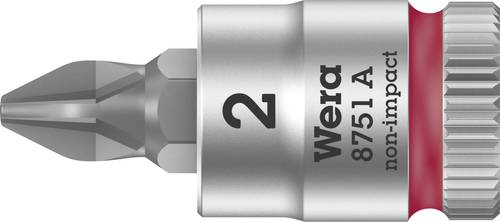 Wera 8751A 05003351001 Kreuzschlitz Phillips Steckschlüssel-Bit-Einsatz PH 2 1/4  (6.3 mm) von Wera