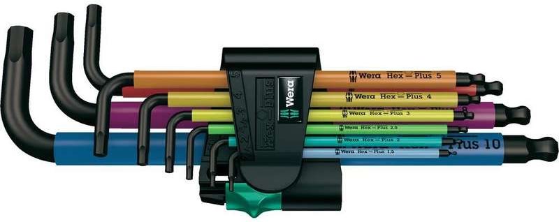 Wera 950/9 Hex-Plus - Inbusschlüssel-Set - 9 Stücke - in Halter (05073593001) von Wera