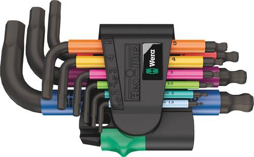 Wera 950/9 Hex-Plus Multicolour 2 Innen-Sechskant Winkelschraubendreher-Set 9teilig von Wera