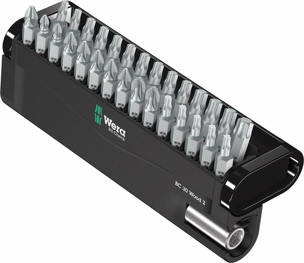 Wera Bit-Check 30 Wood 2 - Schraubendreher-Bitsatz - 30 Stücke - in Halter Wera Bit-Check 30 Wood 2 - Schraubendreher-Bitsatz - 30 Stücke - in Halter von Wera