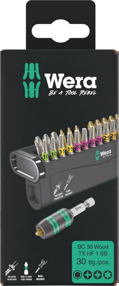 Wera Bit-Check 30 Wood TORX HF 1 SB von Wera