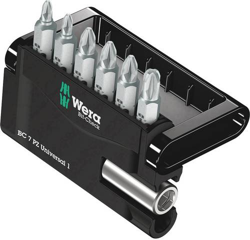 Wera Bit-Check 7 PZ Universal 1 05056296001 Bit-Set 7teilig von Wera