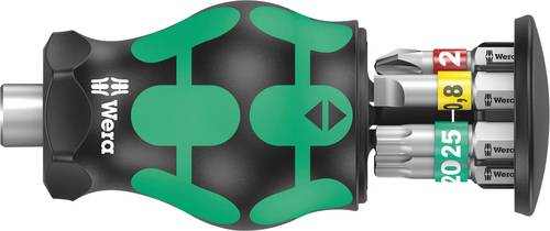 Wera Kraftform Kompakt Stubby Magazin 1 05008873001 Bit-Set 7teilig Kreuzschlitz Phillips, Schlitz, von Wera
