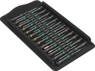 Wera Kraftform Micro Big Pack 1 - Schraubendrehersatz - 25 Stücke - in Werkzeugrolle (05134000001) von Wera