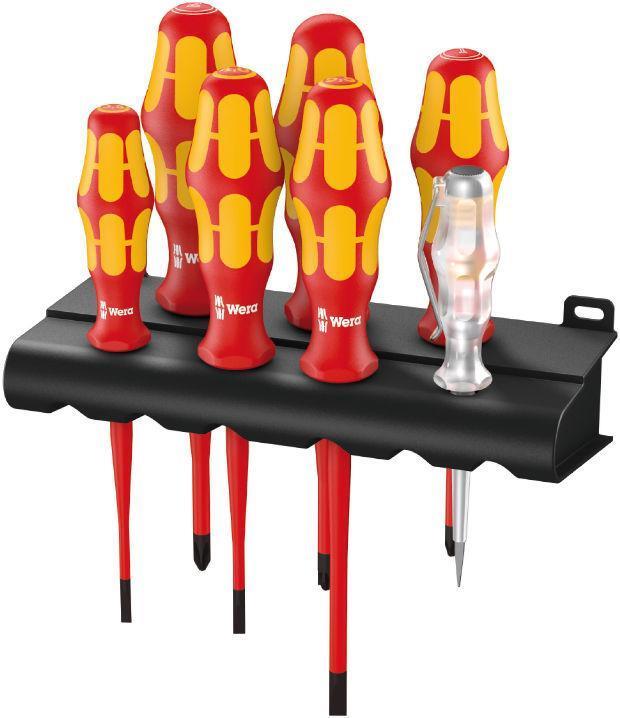 Wera Kraftform Plus - Serie 100 VDE 160 iS/7 Rack - Schraubendrehersatz - 7 Stücke - isoliert (05006480001) von Wera