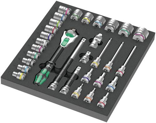 Wera Zyklop 05150112001 Außen-Sechskant, Außen-Vierkant, TORX Zyklop-Knarre 31teilig von Wera