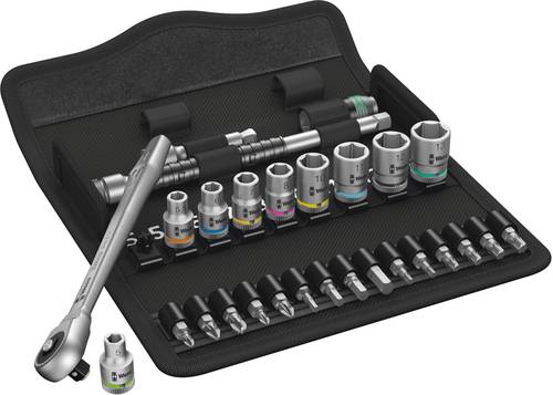 Wera Zyklop Metal 8100 SA 7 Steckschlüsselsatz metrisch 1/4  (6.3 mm) 28teilig 05004017001 von Wera