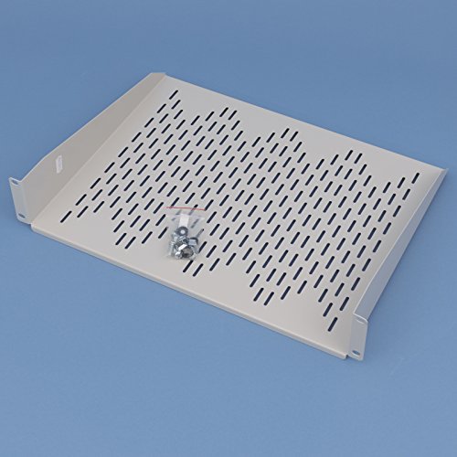 19" Fachboden 2 HE für Netzwerkschrank 350mm tief, bis 16kg Farbe RAL 7035, Lochblech 19" Fachboden 2 HE für Netzwerkschrank 350mm tief, bis 16kg Farbe RAL 7035, Lochblech von Werner GmbH