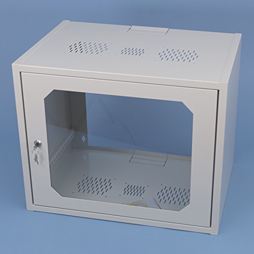 19'' Netzwerkschrank 9 HE Wandschrank Rack Schrank Serverschrank Wandverteiler 19 Zoll Glastür RAL 7035 19'' Netzwerkschrank 9 HE Wandschrank Rack Schrank Serverschrank Wandverteiler 19 Zoll Glastür RAL 7035 von Werner GmbH