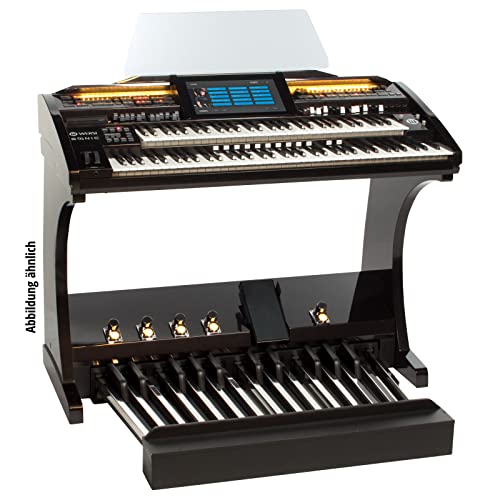 WERSI OAX700LS Elektronische Orgel, Schwarz Metallic, inkl. 25-Tastenpedal und Sitzbank, Intuitives Bedienfeld, Realistische Instrumentensounds, Begleitband-Funktion, VST-PlugIn-Integration, von Wersi