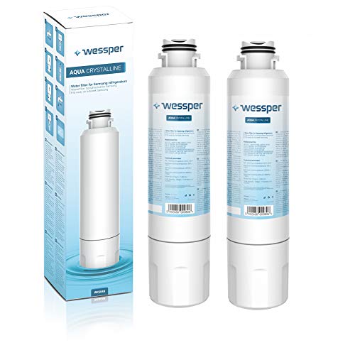Wessper 2x Wessper Kühschrank Wasserfilter | Kompatibel mit Samsung DA29-00020B, DA97-08006A-B, HAF-CIN EXP, DA29-00020A, DA29-00019A, DA97-08006, DA97-08043ABC von Wessper