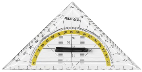 WESTCOTT E-10133 BP Geodreieck 16 cm Mit Griff von Westcott