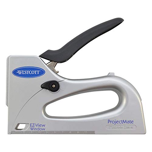 Westcott 16703 Mehrzweck Handtacker, ergonomischer Griff, silber von Westcott